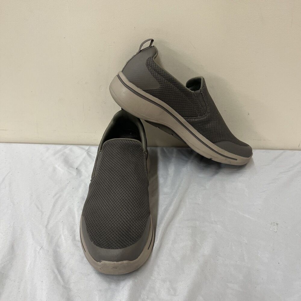 Skechers Mens Go Walk Arch Fit 216121 Taupe Casual Shoes Sneakers Size 10.5 Chrt